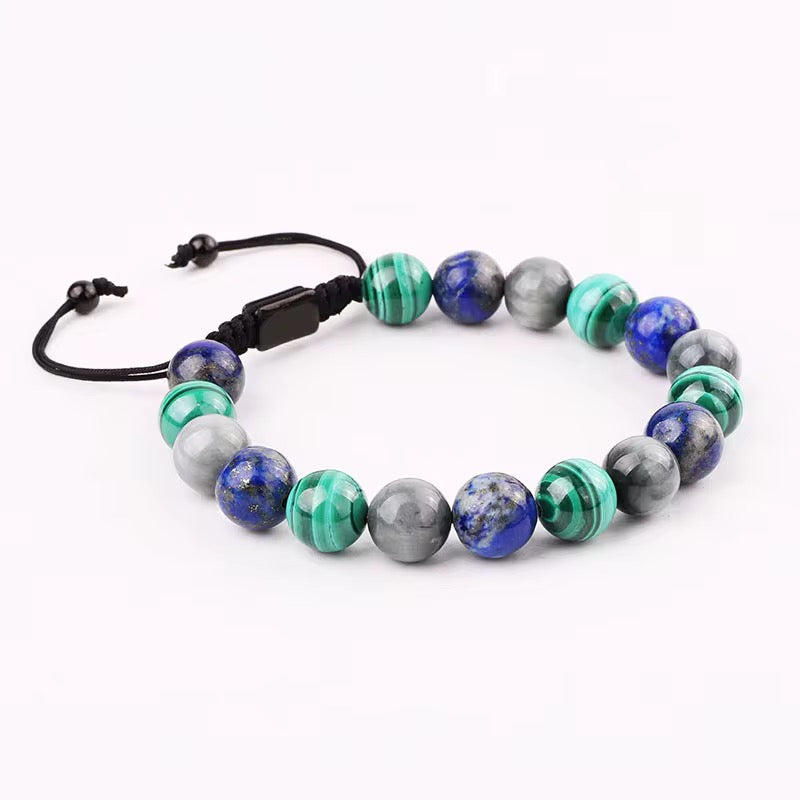 3 en 1 Malachite + Lapis Lazuli + Œil d’aigle
