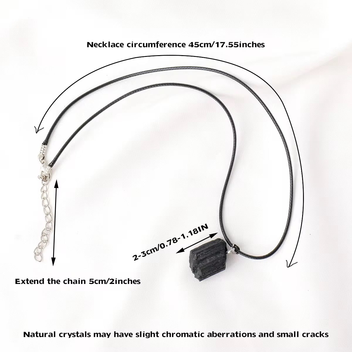 PENDENTIF TOURMALINE NOIRE brute