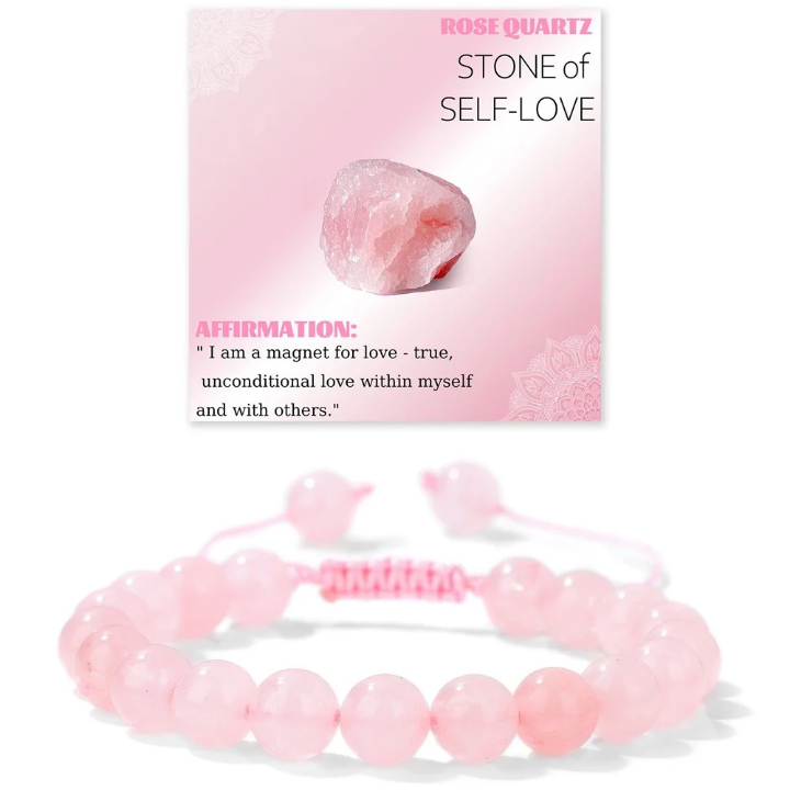 Bracelet Quartz Rose — Pierre de l’Amour