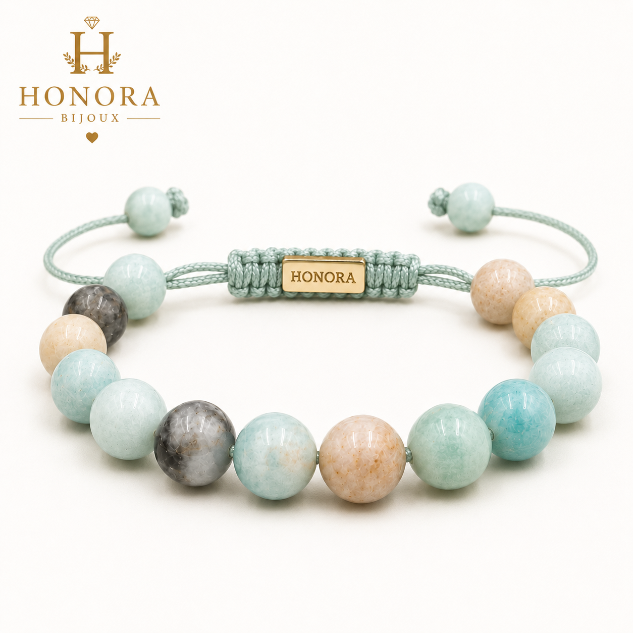 💎 Bracelet AMAZONITE – Anti-dépression Apaisement