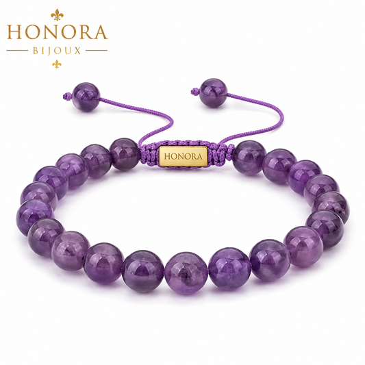 Bracelet Améthyste — CALME & ÉQUILIBRE.