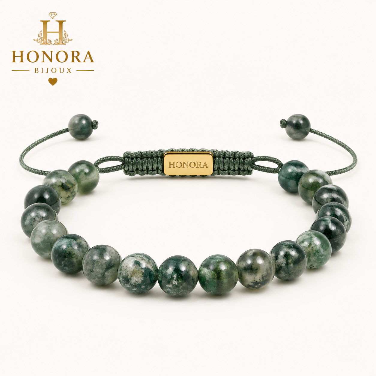 💎 Bracelet AGATE MOUSSE – Croissance & Évolution