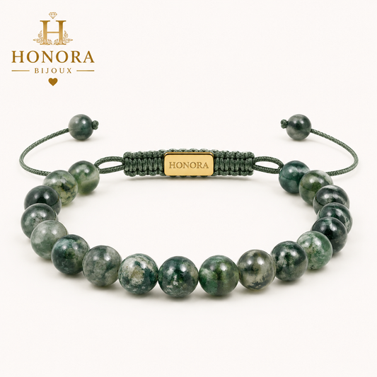 💎 Bracelet AGATE MOUSSE – Croissance & Évolution