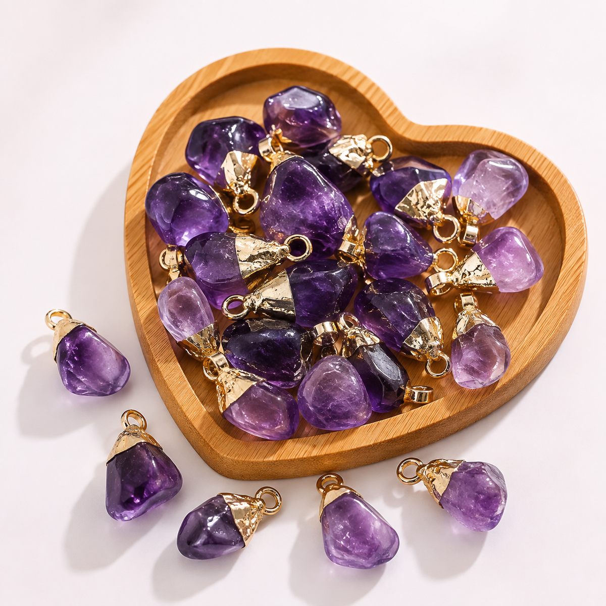 Pendentif pierre naturelle FEMME-FILLE🌹