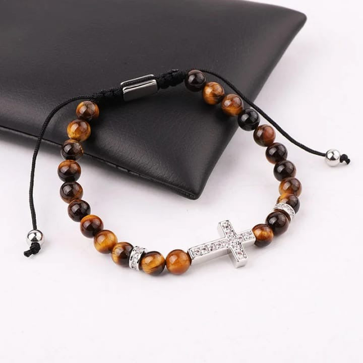 3 bracelets en 1<<OEIL de TIGRE LUXE>>