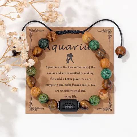 BRACELET EN PIERRE SIGNE ZODIAQUE