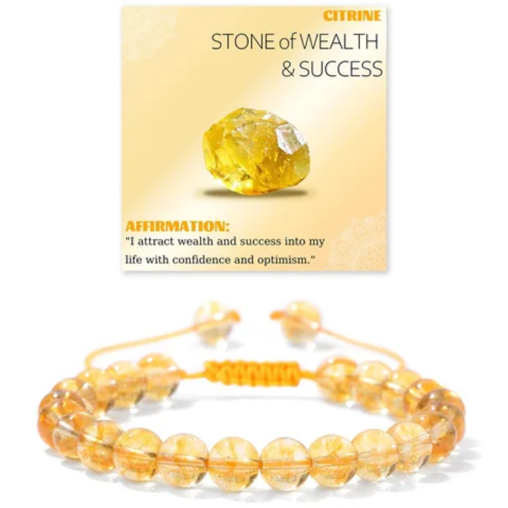Bracelet Citrine — Pierre de la Richesse & du Succès