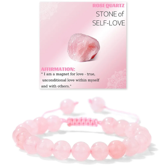 Bracelet Quartz Rose — Pierre de l’Amour