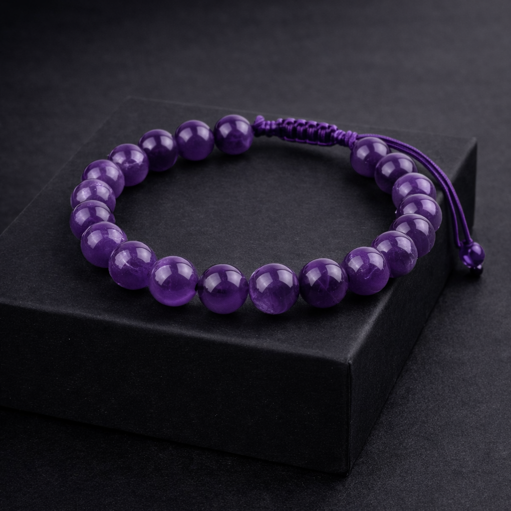 Bracelet Améthyste — CALME & ÉQUILIBRE.