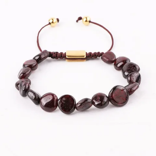 💎 Bracelet GRENAT BRUT – Passion & ENERGIE